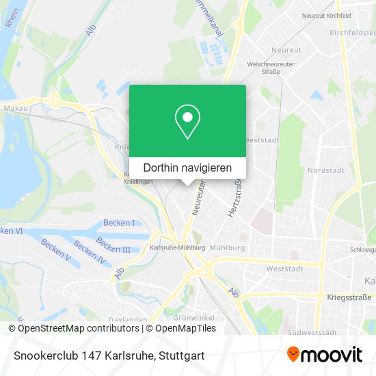 Snookerclub 147 Karlsruhe Karte