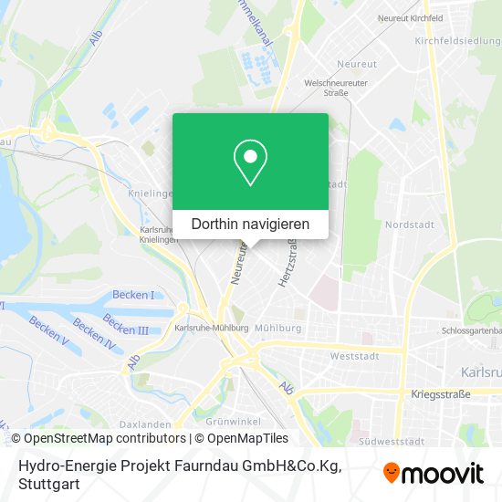 Hydro-Energie Projekt Faurndau GmbH&Co.Kg Karte