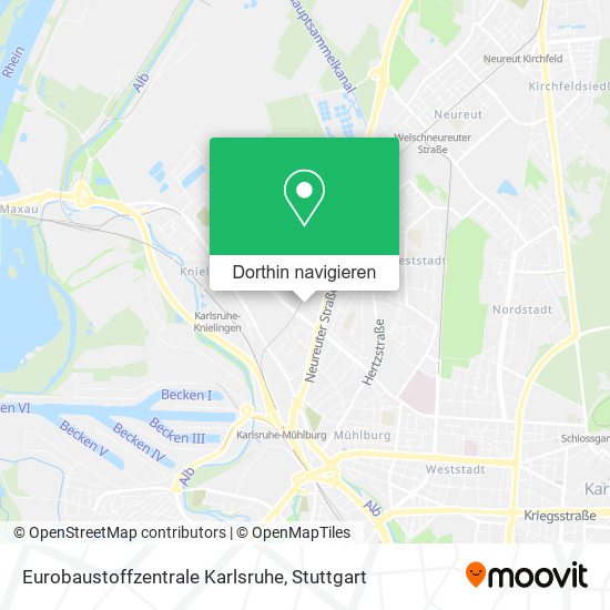 Eurobaustoffzentrale Karlsruhe Karte