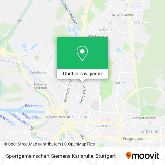 Sportgemeinschaft Siemens Karlsruhe Karte