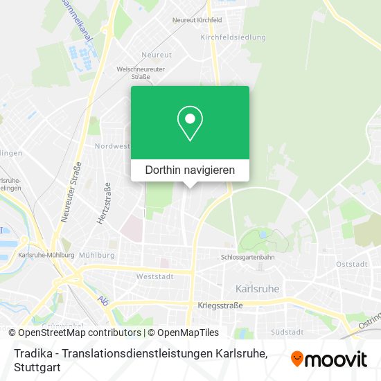 Tradika - Translationsdienstleistungen Karlsruhe Karte