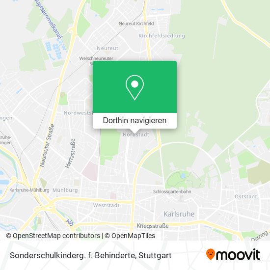 Sonderschulkinderg. f. Behinderte Karte