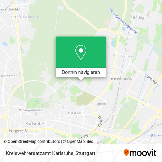 Kreiswehrersatzamt Karlsruhe Karte