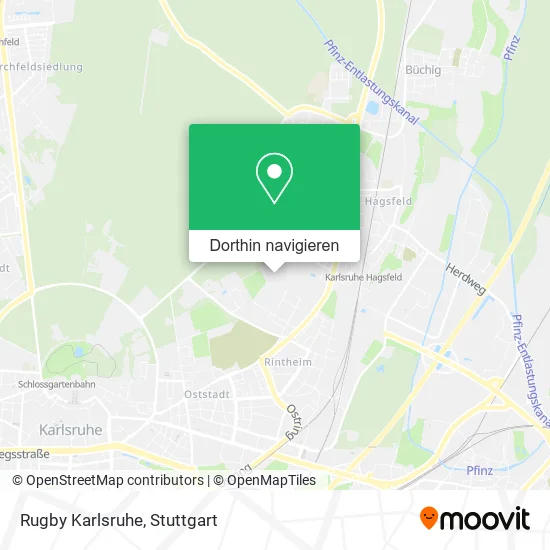 Rugby Karlsruhe Karte