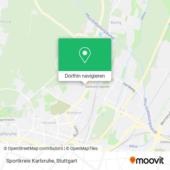 Sportkreis Karlsruhe Karte