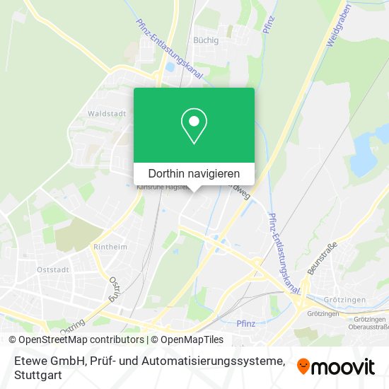 Etewe GmbH, Prüf- und Automatisierungssysteme Karte