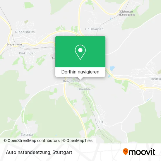 Autoinstandsetzung Karte