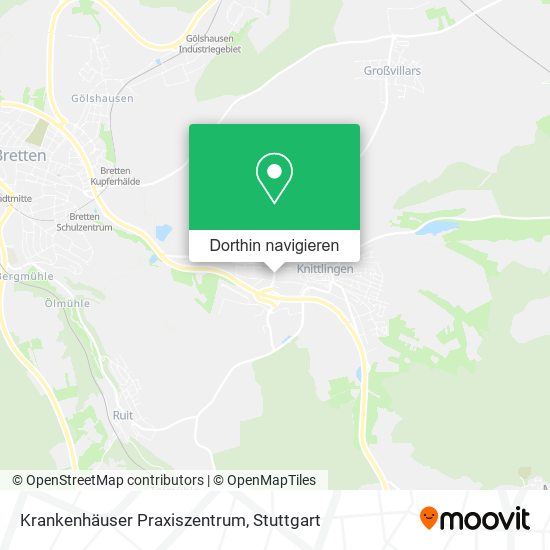 Krankenhäuser Praxiszentrum Karte
