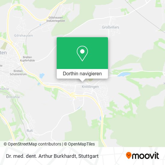 Dr. med. dent. Arthur Burkhardt Karte