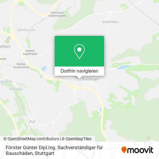 Förster Günter Dipl.Ing. Sachverständiger für Bauschäden Karte