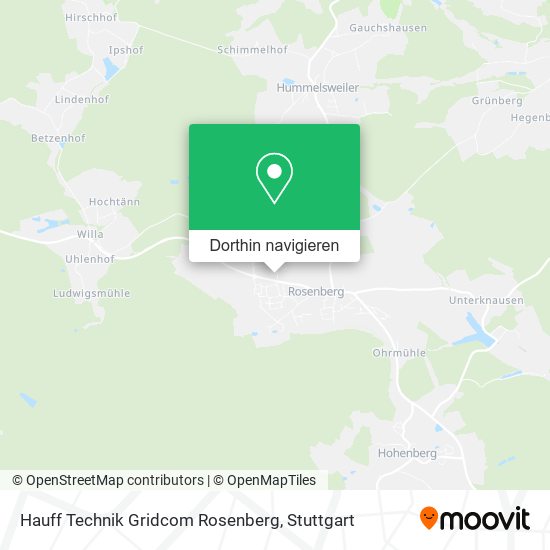 Hauff Technik Gridcom Rosenberg Karte