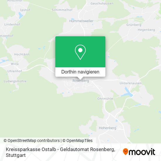 Kreissparkasse Ostalb - Geldautomat Rosenberg Karte
