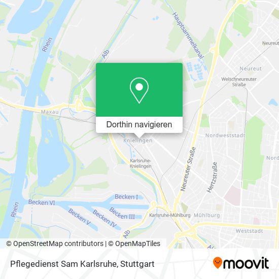 Pflegedienst Sam Karlsruhe Karte