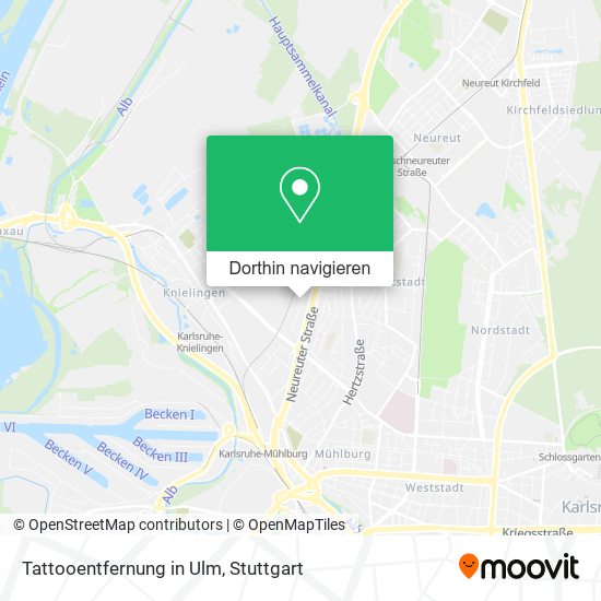 Tattooentfernung in Ulm Karte