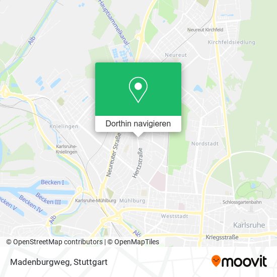 Madenburgweg Karte