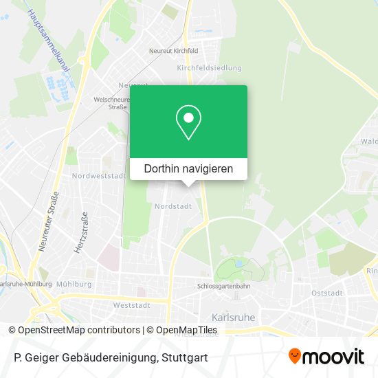 P. Geiger Gebäudereinigung Karte