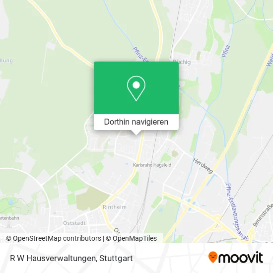 R W Hausverwaltungen Karte