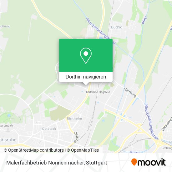 Malerfachbetrieb Nonnenmacher Karte
