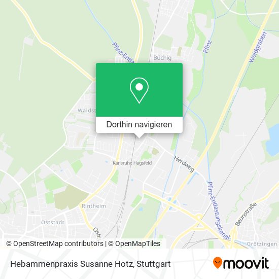 Hebammenpraxis Susanne Hotz Karte