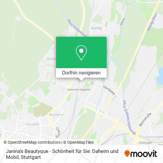 Janina's Beautyque - Schönheit für Sie: Daheim und Mobil Karte