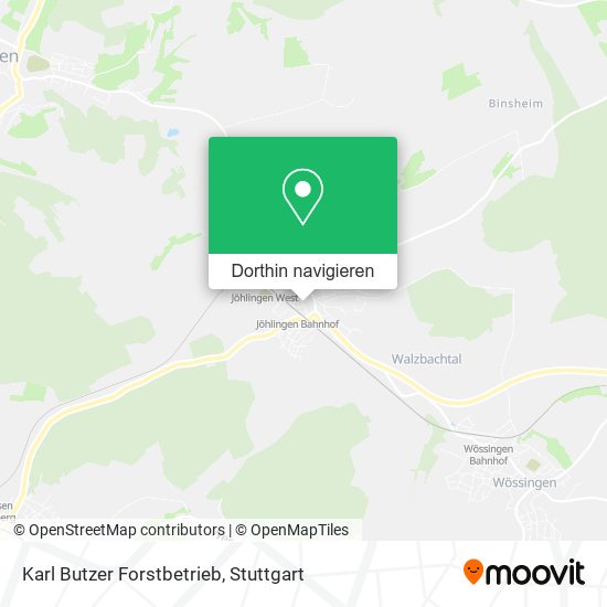 Karl Butzer Forstbetrieb Karte