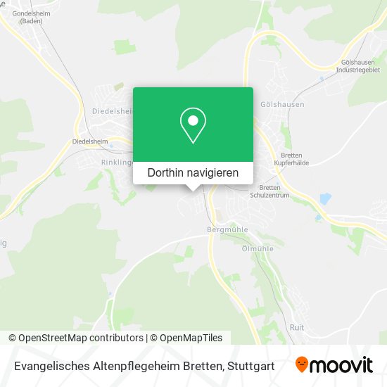 Evangelisches Altenpflegeheim Bretten Karte
