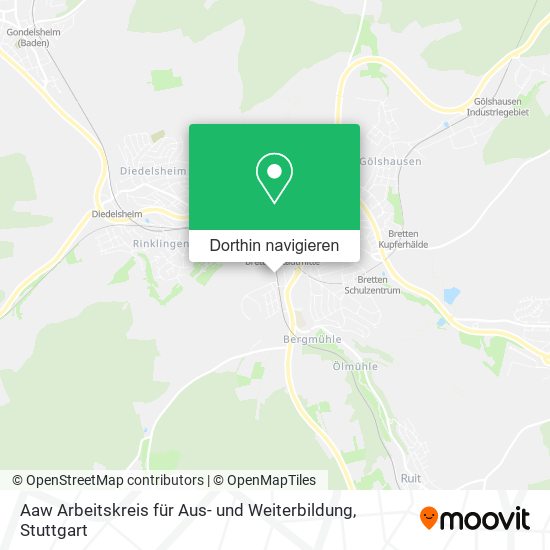 Aaw Arbeitskreis für Aus- und Weiterbildung Karte