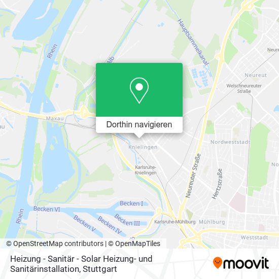 Heizung - Sanitär - Solar Heizung- und Sanitärinstallation Karte