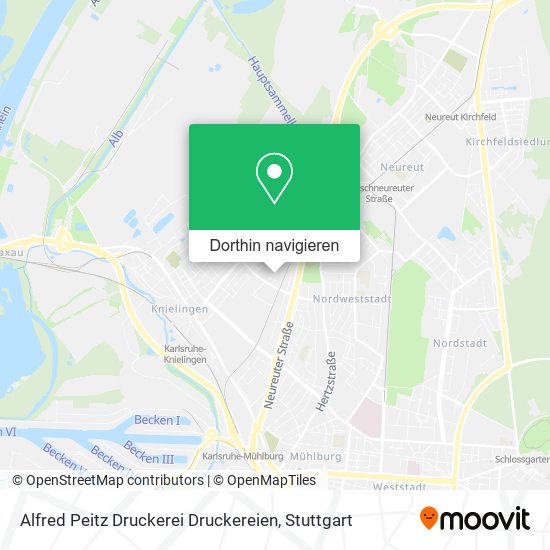 Alfred Peitz Druckerei Druckereien Karte