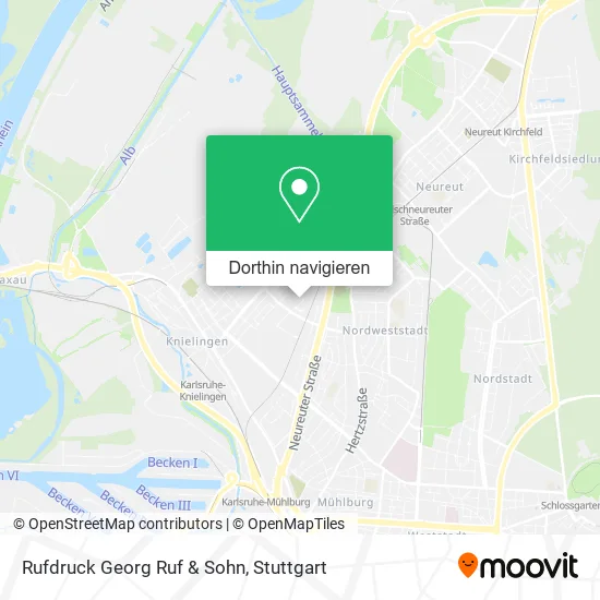 Rufdruck Georg Ruf & Sohn Karte