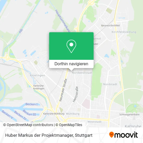 Huber Markus der Projektmanager Karte