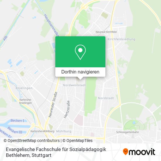 Evangelische Fachschule für Sozialpädagogik Bethlehem Karte