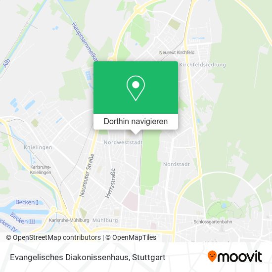 Evangelisches Diakonissenhaus Karte