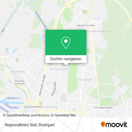 Regionalbüro Süd Karte