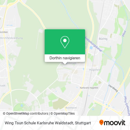 Wing Tsun Schule Karlsruhe Waldstadt Karte