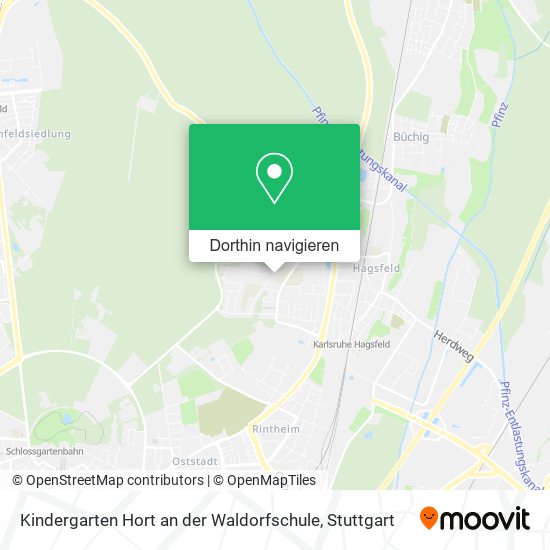 Kindergarten Hort an der Waldorfschule Karte