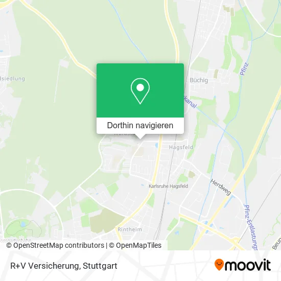 R+V Versicherung Karte