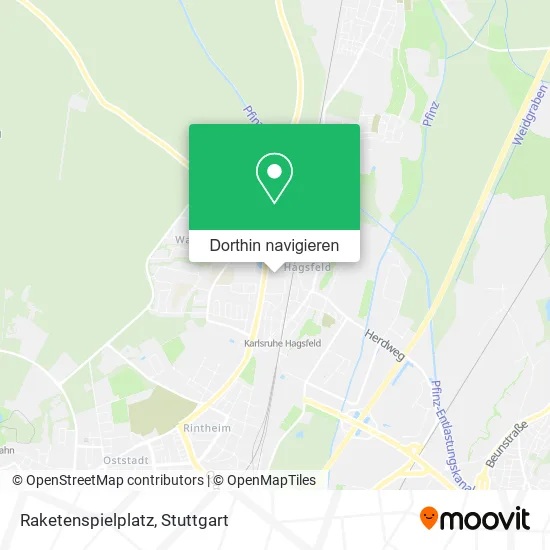 Raketenspielplatz Karte