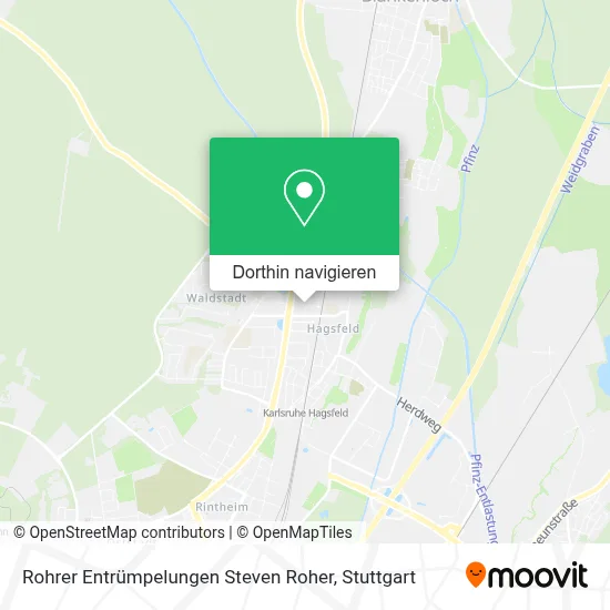 Rohrer Entrümpelungen Steven Roher Karte