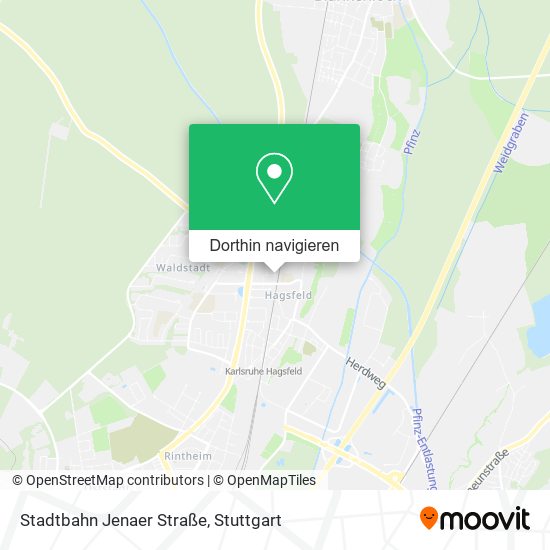 Stadtbahn Jenaer Straße Karte
