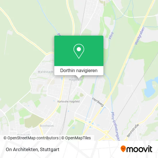 On Architekten Karte
