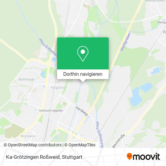 Ka-Grötzingen Roßweid Karte
