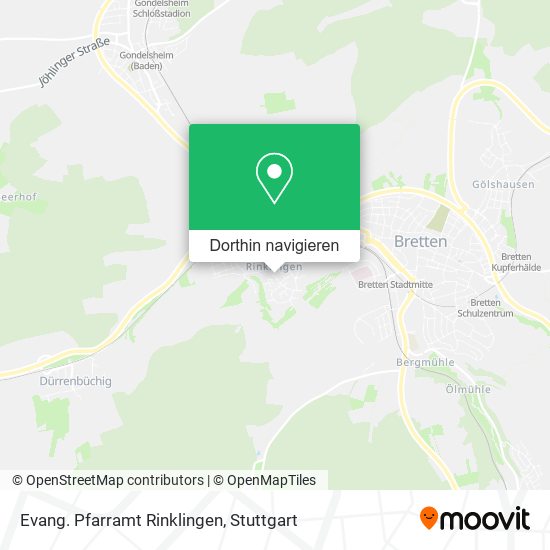 Evang. Pfarramt Rinklingen Karte