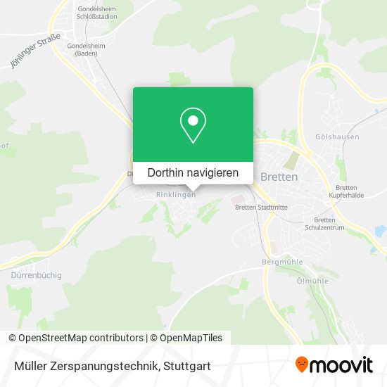 Müller Zerspanungstechnik Karte