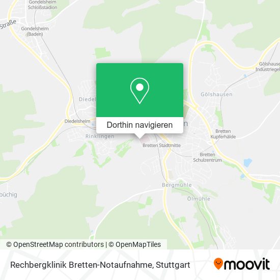 Rechbergklinik Bretten-Notaufnahme Karte