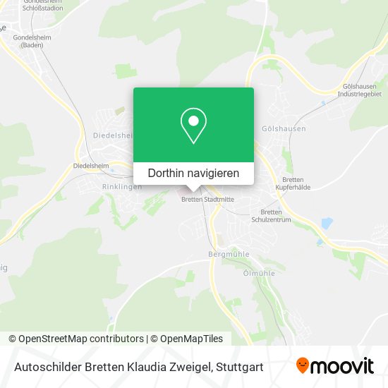Autoschilder Bretten Klaudia Zweigel Karte