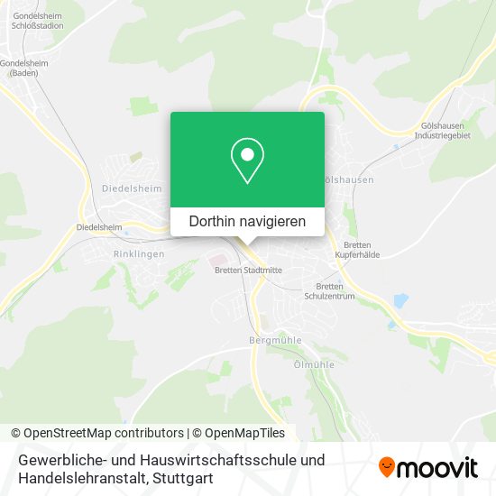 Gewerbliche- und Hauswirtschaftsschule und Handelslehranstalt Karte