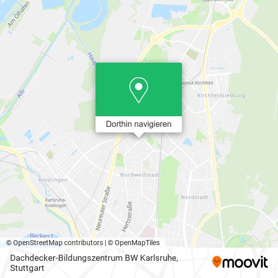 Dachdecker-Bildungszentrum BW Karlsruhe Karte