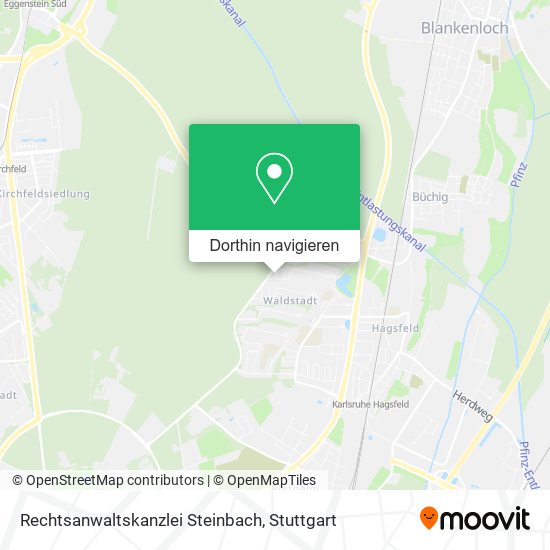 Rechtsanwaltskanzlei Steinbach Karte