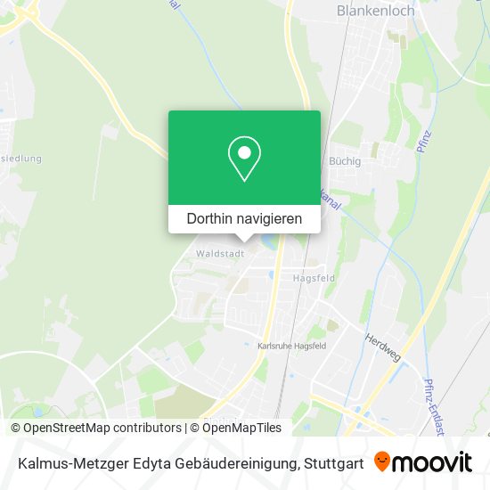 Kalmus-Metzger Edyta Gebäudereinigung Karte
